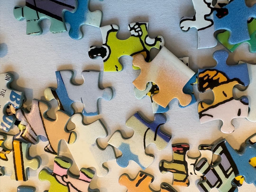 中古品】スヌーピーカレンダージグソーパズル 1990年版 1000ピース