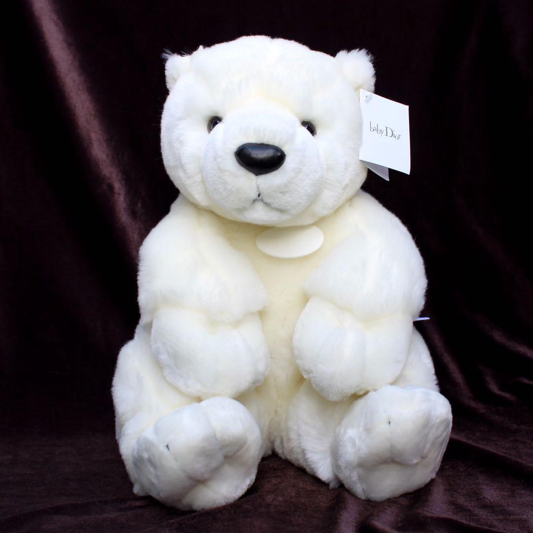 ♥Christian Dior ホワイトクマ ぬいぐるみ テディベア baby - メルカリ