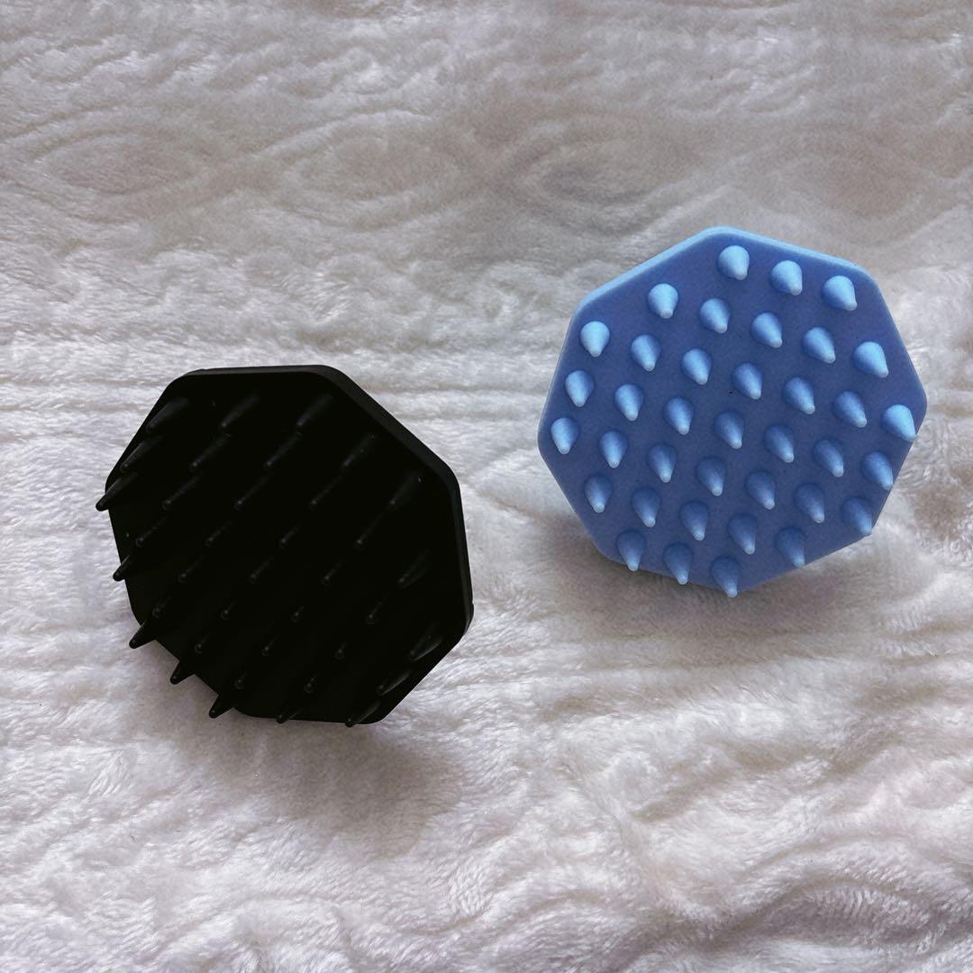 【ブラック ライトブルー】頭皮マッサージブラシ 柔らかい 2点セット 男女兼用 Amazon.co.jp: 【SIDOORA】頭皮マッサージ ブラシ｜シャンプーブラシ