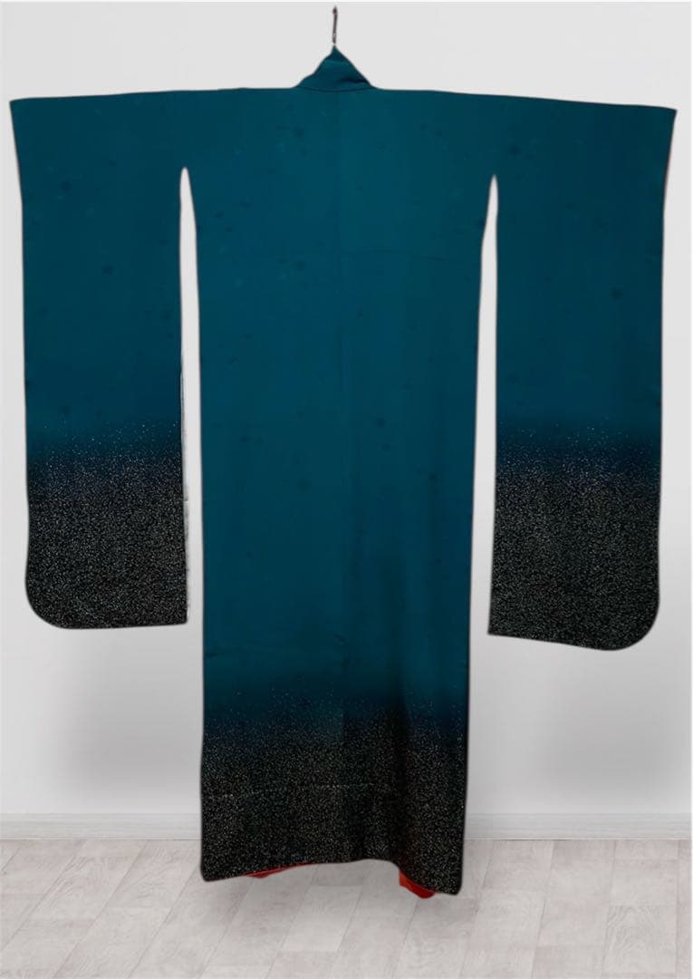 振袖 フルセット グリーン ターコイズ ぼかし - メルカリ