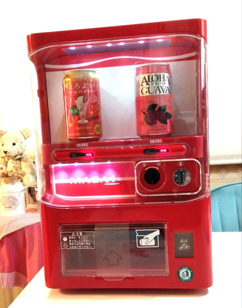 希少/美品 マサオコーポレーション ミニ自動販売機型保冷庫 取説/全