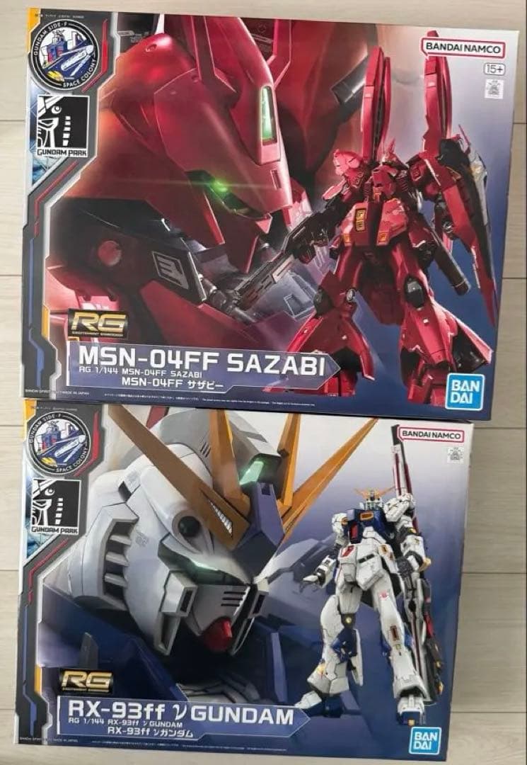 福岡限定RG 1/144 RX-93ff νガンダム&サザビー - メルカリ