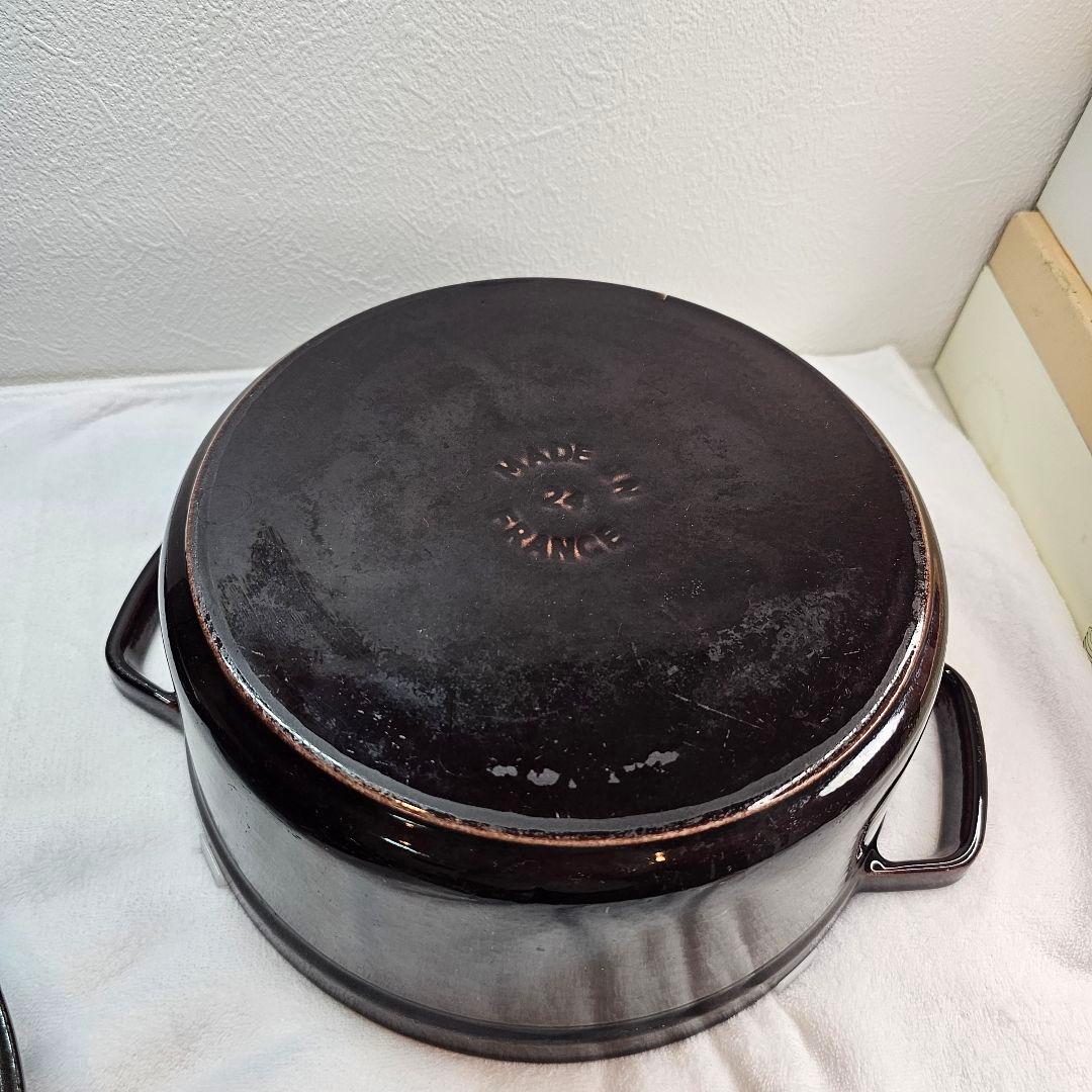 廃盤 Staub ストウブ 24cm パープル ナス オーベルジン