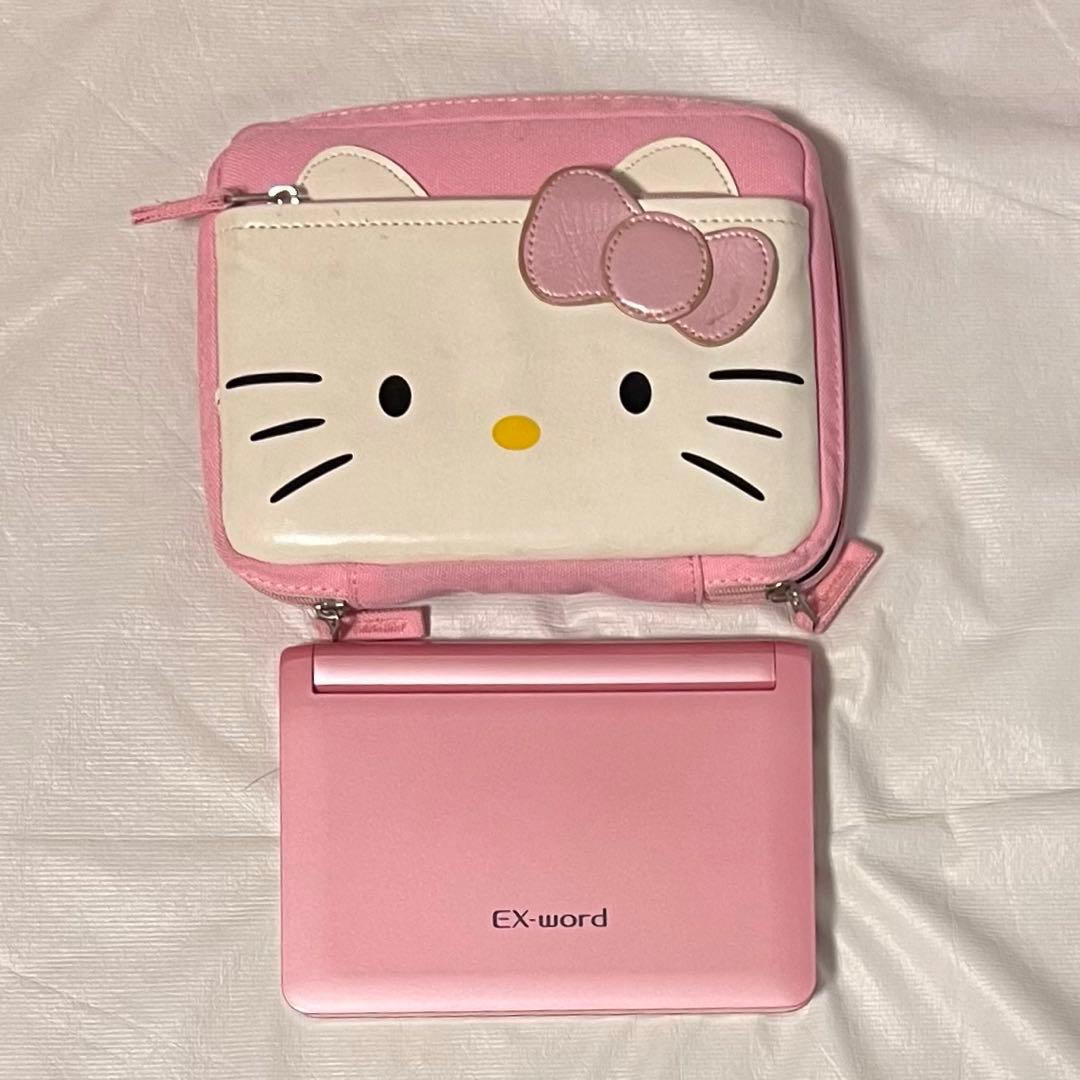 CASIO カシオ　電子辞書 EX-word 高校生モデル　ピンク　キティ Amazon | カシオ 電子辞書 エクスワード 高校生モデル XD-G4800VP