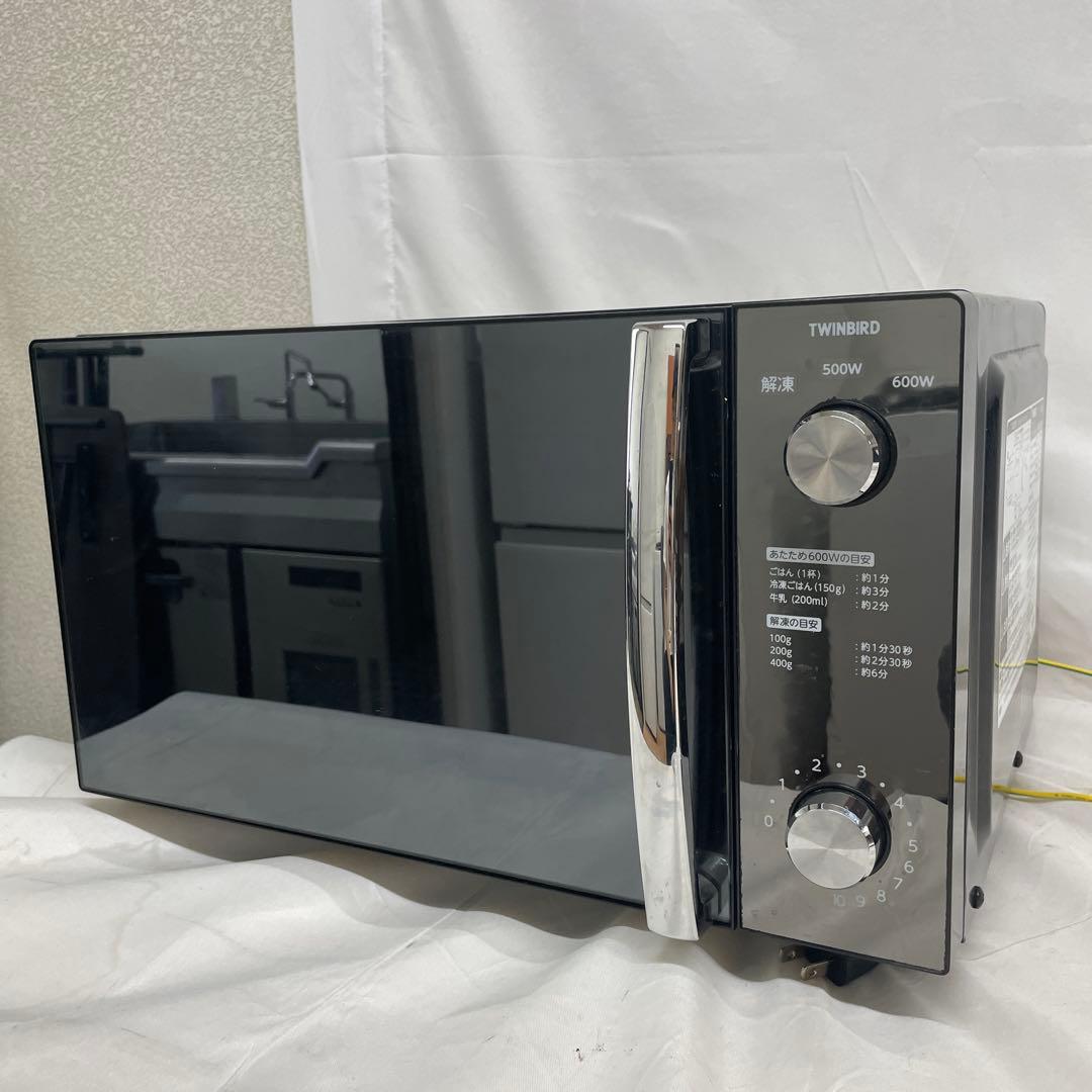 TWINBIRD ミラーガラスフラット電子レンジ DR-D278 ブラック - メルカリ