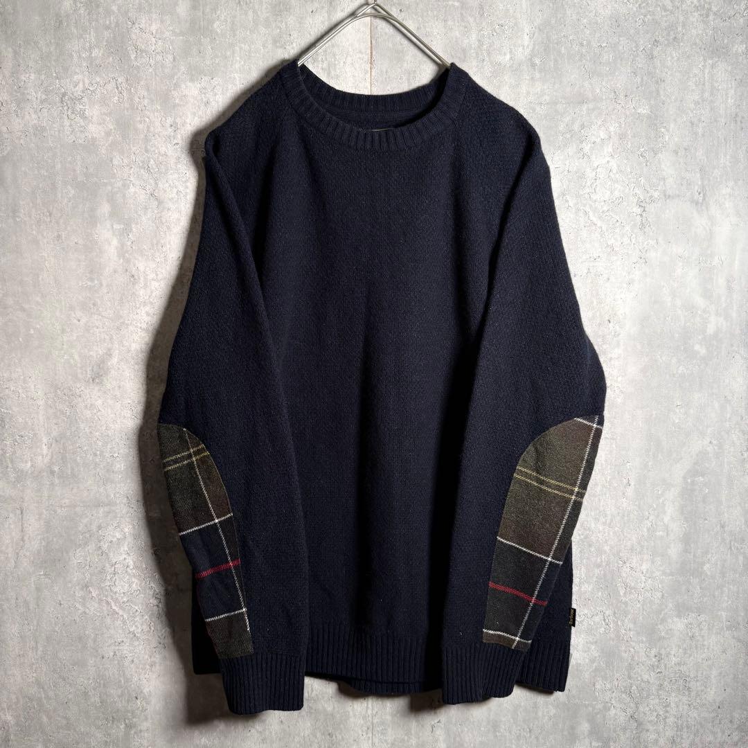 ⭐️希少⭐️バブアー Barbour ニット L アームパッチ チェック ウール 紺 楽天市場】バブアー ニット BARBOUR Stonebeck Fairisle Crew Neck