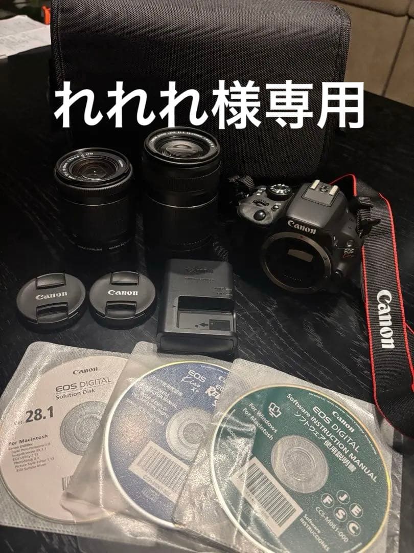 れれれ様Canon EOS Kiss X7 デジタル一眼レフダブルカメラセット キヤノン（Canon） Canon EOS kiss X7 ダブルレンズセット デジタル