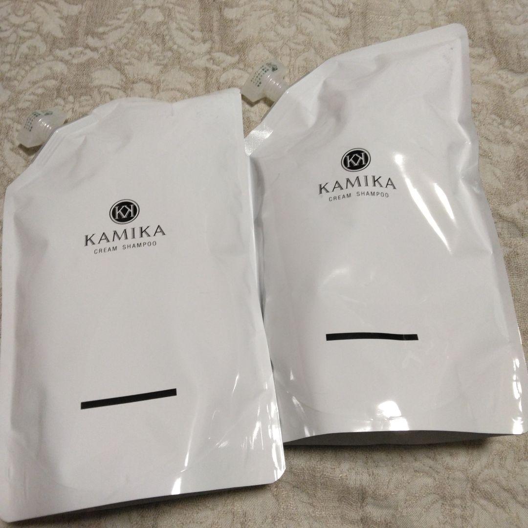 KAMIKA クリームシャンプー　オールインワン　 600ml 　2個セット KAMIKA カミカ シャンプー クリームシャンプー おすすめ パサつき