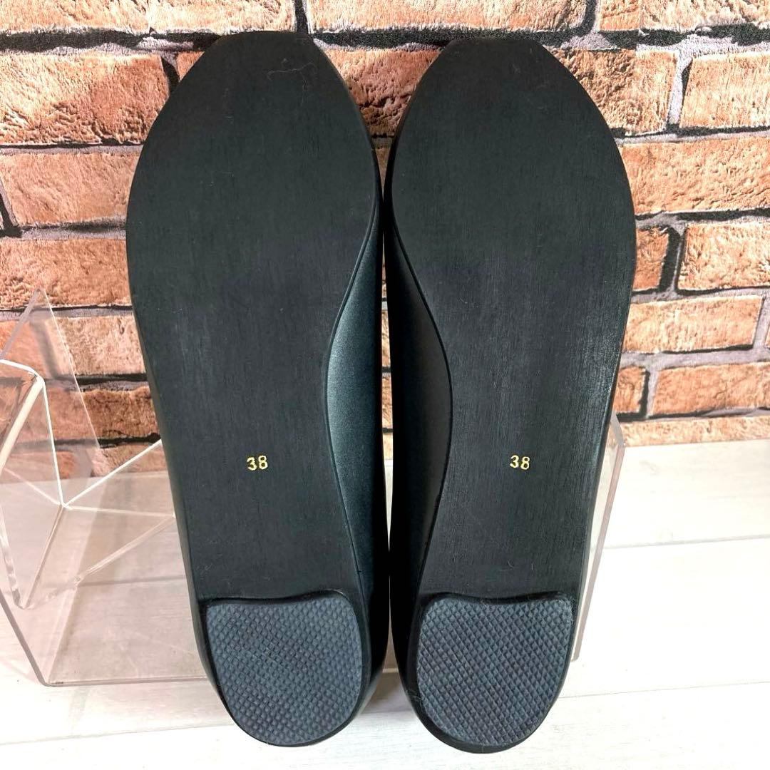 極美品□yuko imanishi+□フラットシューズ✨Vカット セレモニー