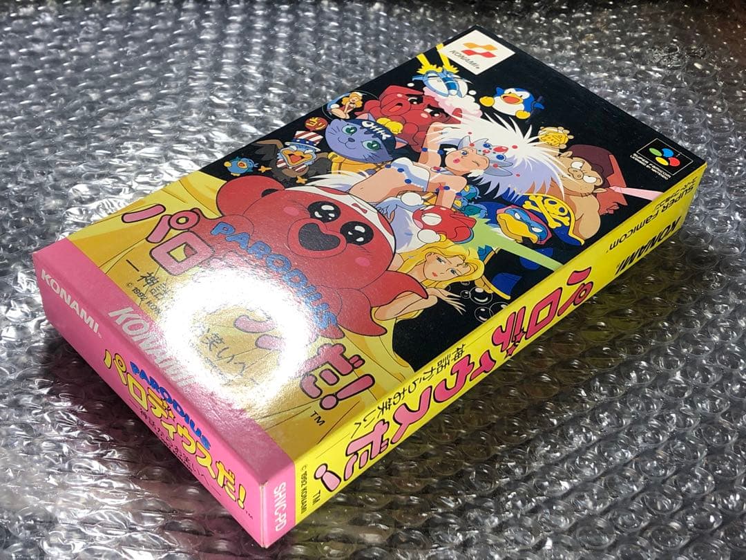 【新品未使用】スーパーファミコン「パロディウスだ！神話からお笑いへ」 パロディウスだ! 〜神話からお笑いへ〜【新品未使用・SFC日本版