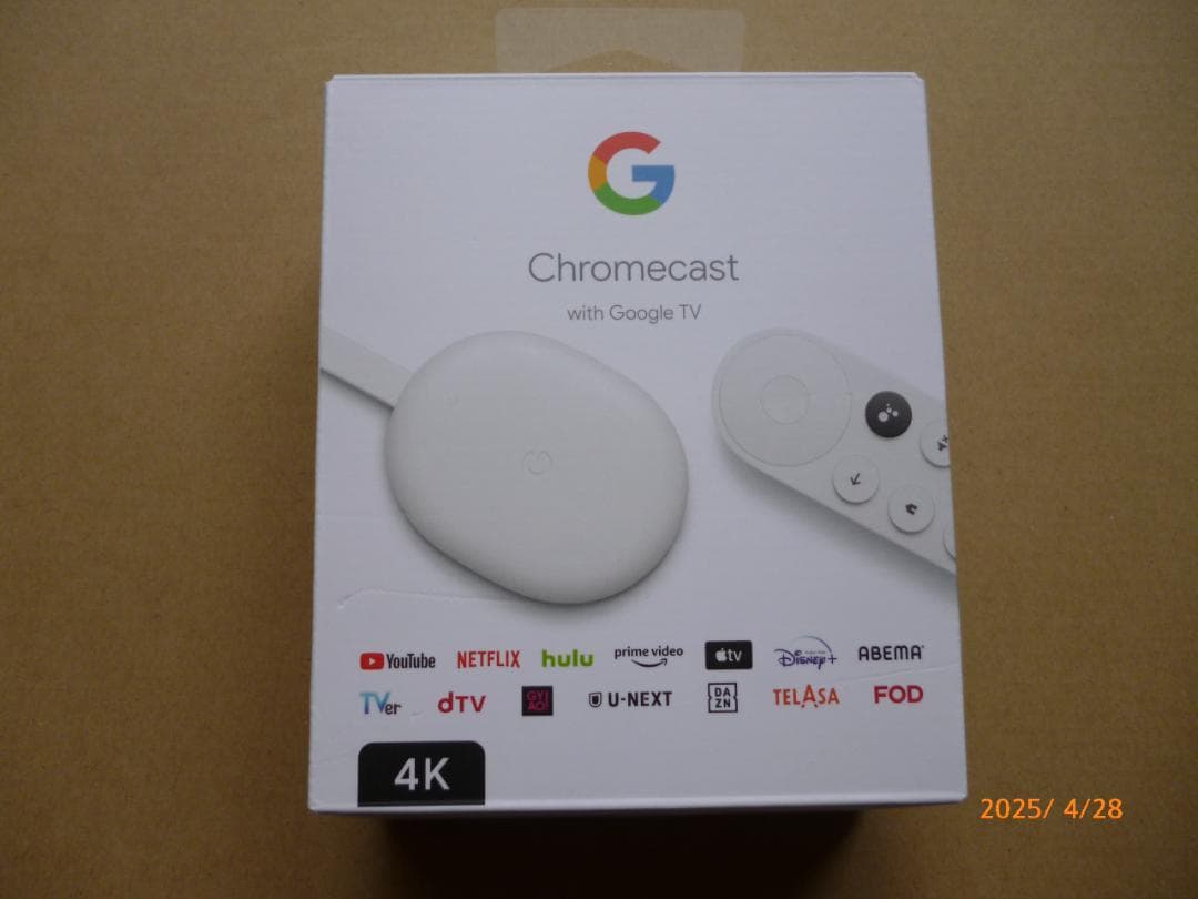 Chromecast with Google TV 4K ホワイト Amazon.com: Google Chromecast with Google TV - Streaming