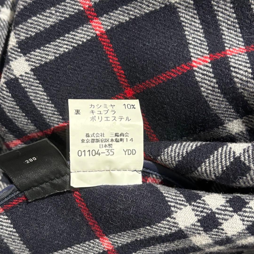 未使用級 BURBERRY バーバリーロンドン ダッフルコート L カシミヤ混