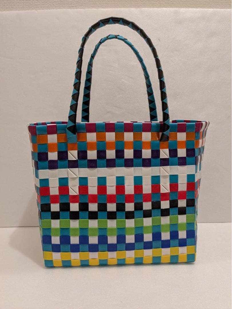 MARNI チェック柄 かごバッグ マルニマーケット フラワーカフェ - メルカリ