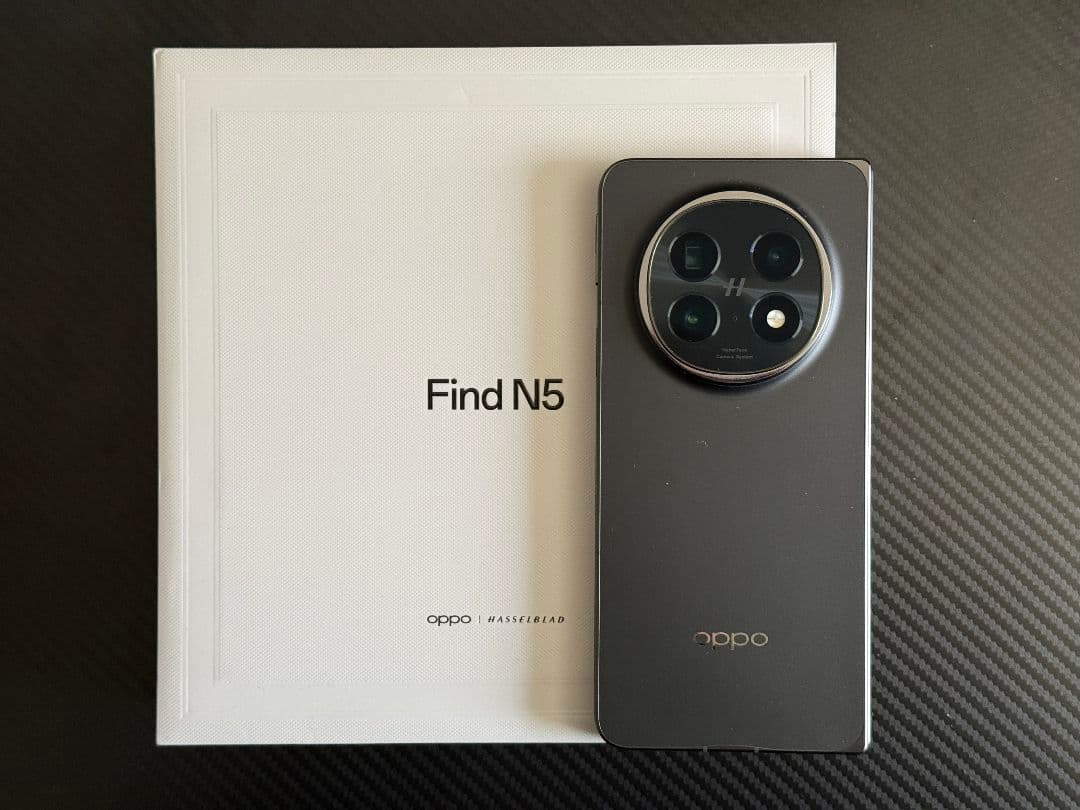 OPPO Find N5 ブラック 16/512GB グローバル版 Oppo Find N5 CPH2671 Foldable Dual 512GB 16GB Global Factory
