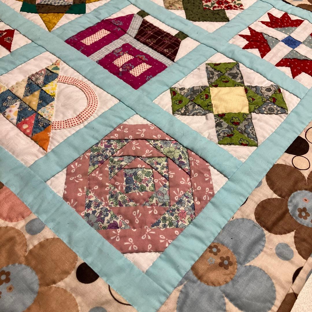 パッチワーク サンプラーキルト タペストリー - メルカリ