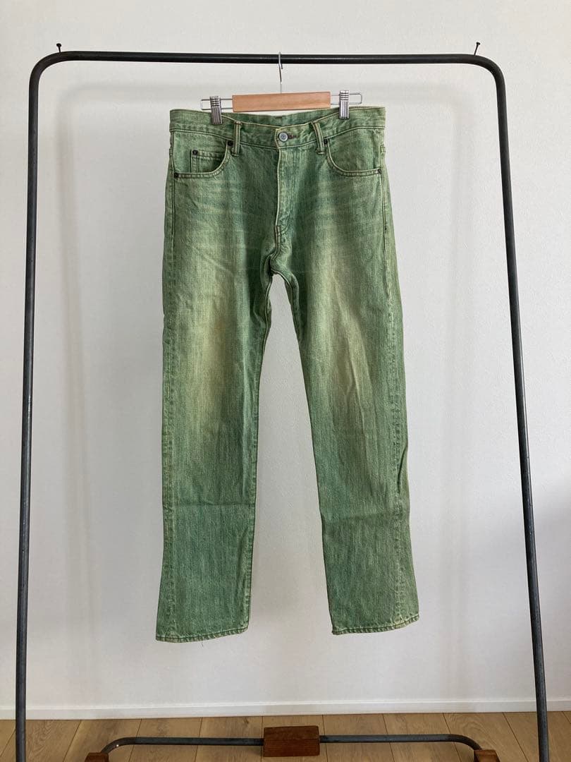 N.HOOLYWOOD グリーンデニム 2004SS ACTIVIST アクティビスト期 5P グリーン デニム パンツ