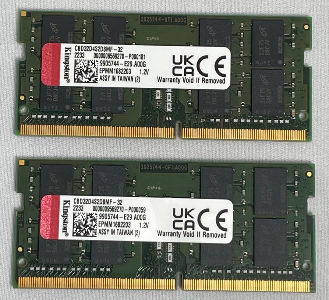 Kingston DDR4メモリ 3200MT 64GB (32GB×2) Amazon.com: Kingston ValueRAM 16GB 3200MT/s DDR4 Non-ECC CL22