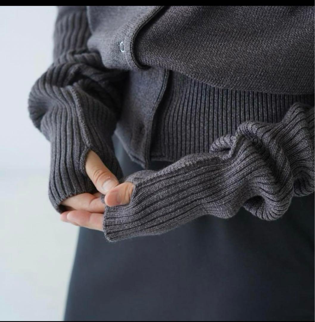 美品THE SHINZONE シンゾーン ロングリブカーディガン グレー - メルカリ