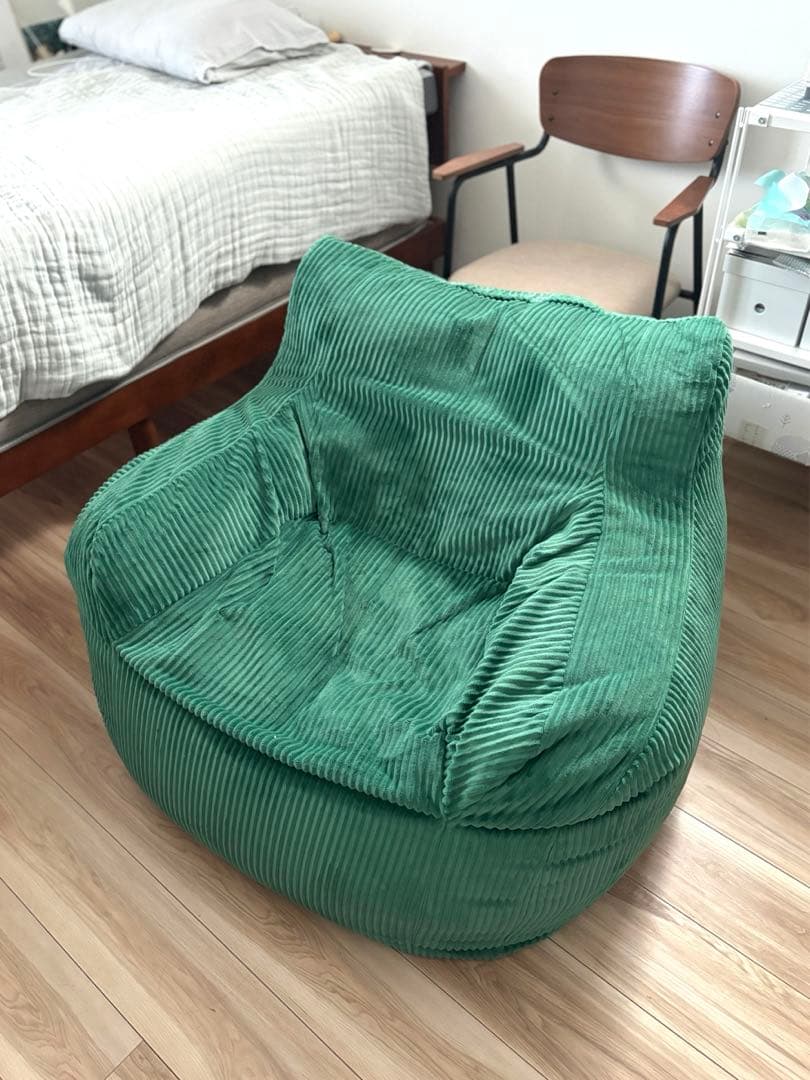 LOOSY 1人掛けビーズソファ GREEN - メルカリ