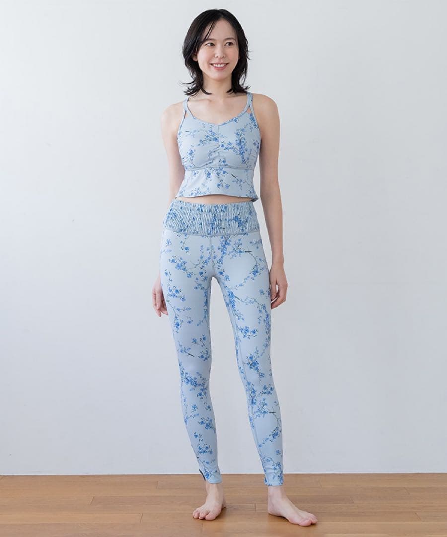 スカーラ❤️SUKALA❤️スプリングフラワーフレアブラトップ トップス