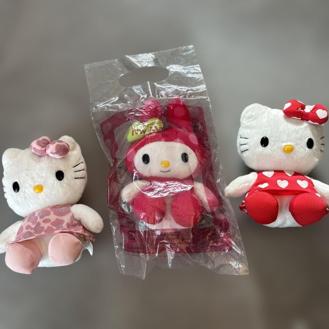 マクドナルド】マイメロディ・ハローキティ ぬいぐるみセット レア