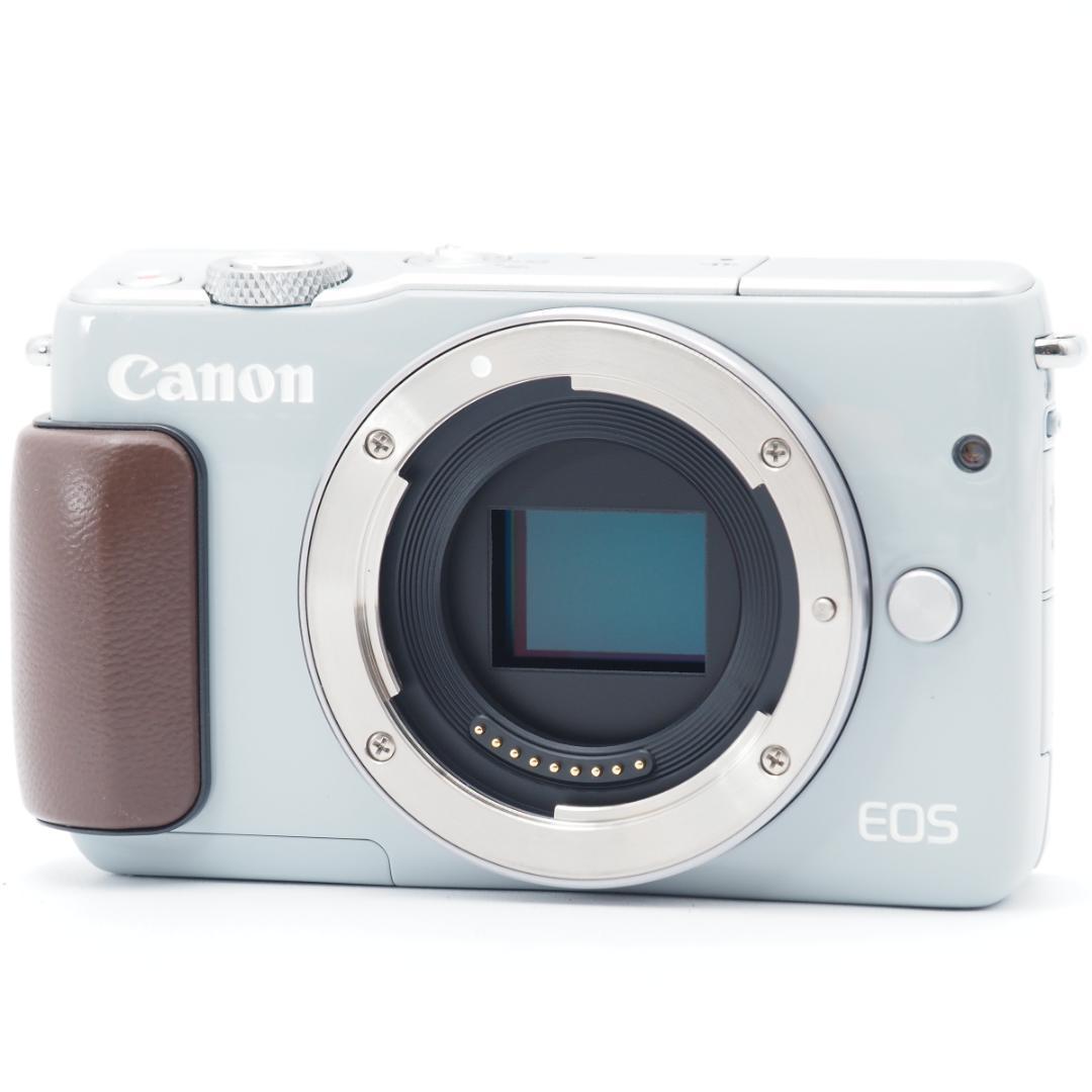 100416☆ほぼ新☆キヤノン EOS M10 ボディ グレー EOS M10 ミラーレス一眼カメラ グレー [ズームレンズ+ズームレンズ