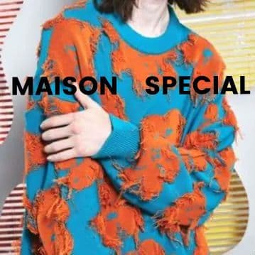 MAISON SPECIAL ジャガードニット フラワーフリンジ - メルカリ