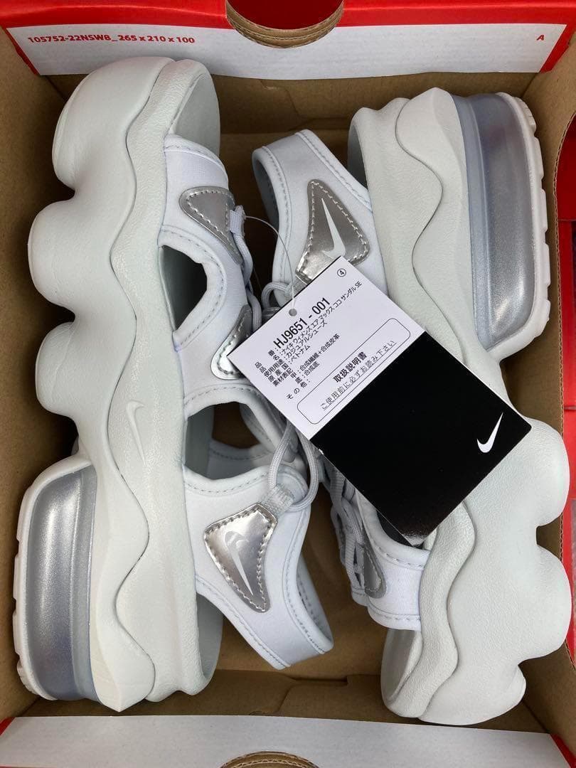 24cm ナイキ エアマックスココ グレー シルバーHJ9651-001 - メルカリ