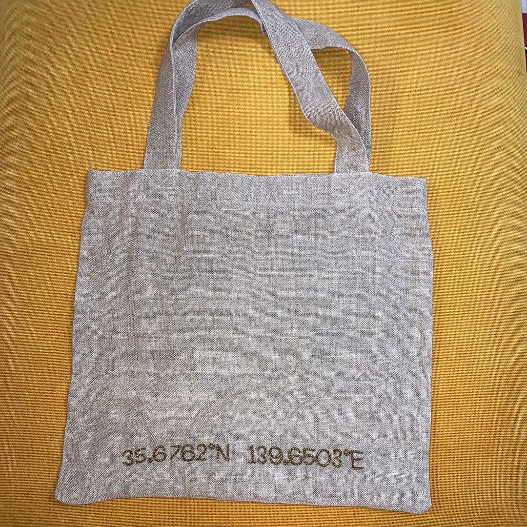 ピモンテ 刺繍 エコバッグ ベージュ - メルカリ