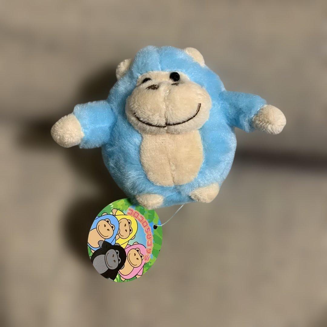 コロコロちびゴリラ ボールチェーン ぬいぐるみマスコット 青 - メルカリ