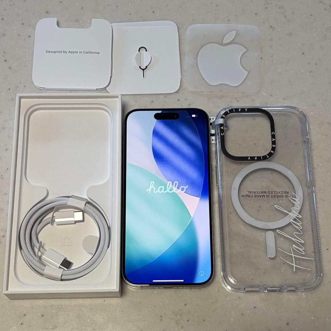 iPhone15Pro 512GB ホワイトチタニウム SIMフリー ケース付 Amazon | 【整備済み品】 Apple iPhone 15 Pro 512GB ホワイト