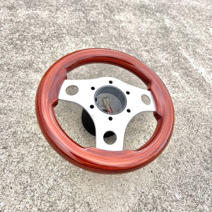 美品 OBA 小径ウッドステアリング gx71 オバ 街道レーサー 当時物