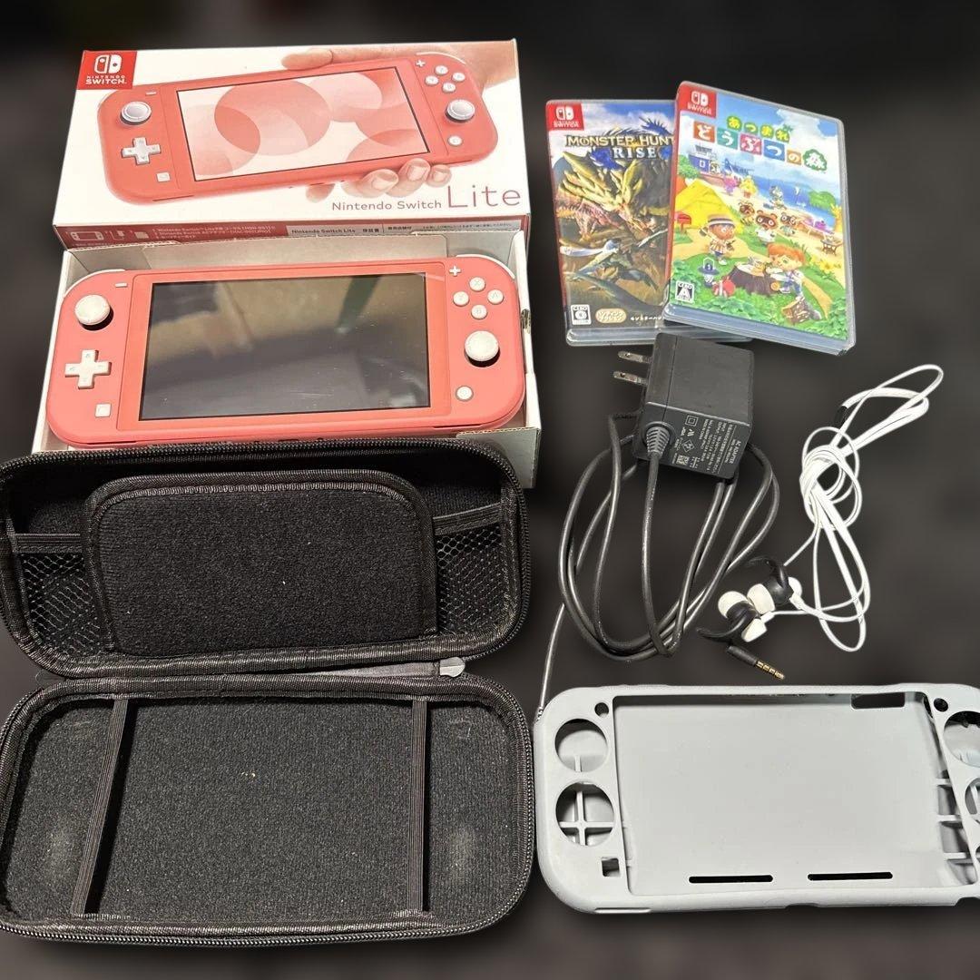 【Hizuki】Switch Lite 本体 ピンク ソフト ケース付き ゲームテック、Switch Lite用周辺機器5アイテムに新色「ピンク」を追加