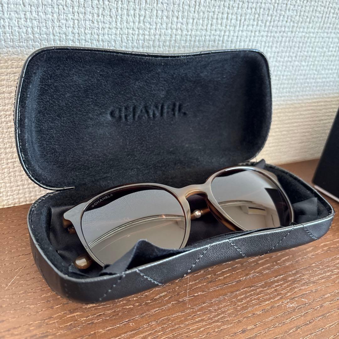 美品 CHANEL シャネル サングラス 5394-H-A パール ベッコウ柄 - メルカリ