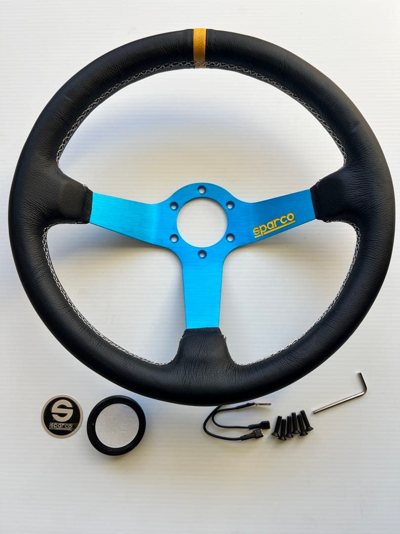 スパルコsparco ステアリングハンドル 34cm Amazon | SPARCO スパルコ ステアリング R345 [素材]スエード