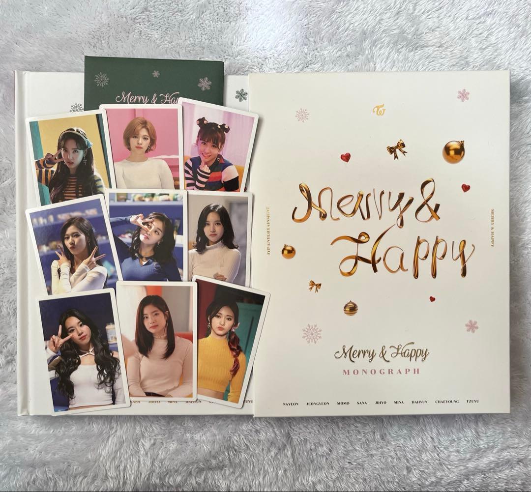 廃盤】TWICE Merry & Happy メリハピ モノグラフ トレカ付き - メルカリ