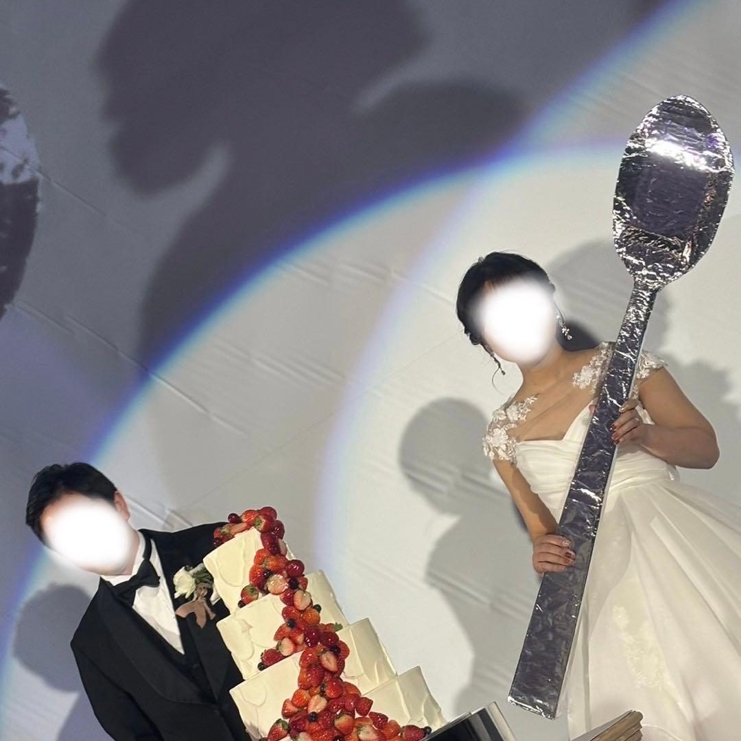結婚式 ビッグスプーン 120cm ファーストバイト 手作り - メルカリ