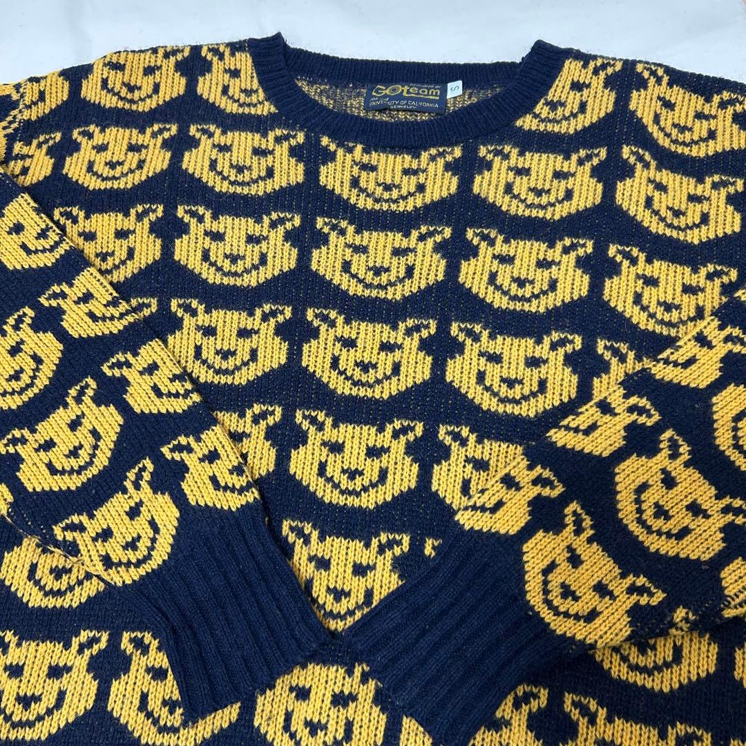 70s 80s USA製 総柄ニット GRATEFUL DEAD vintage 古着 80s USA製 Grateful Dead 「Steal Your Face」 デッドヘッド