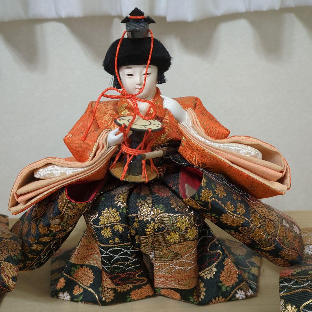 shinsuke様専用】お雛様七段飾り 人形15体+雪洞 桐箱入り ビンテージ