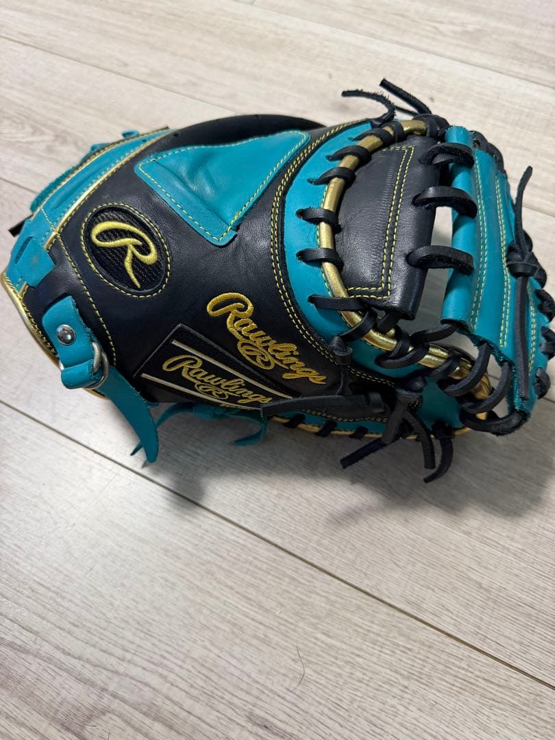 Rawlings 軟式グローブ 黒と水色 Rawlings（ローリングス） 【新品】 少年軟式グローブ / オール