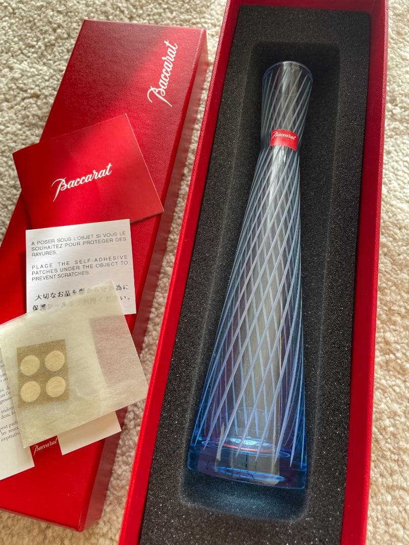 未使用 Baccarat バカラ ミカド フラワーベース クリスタルガラス