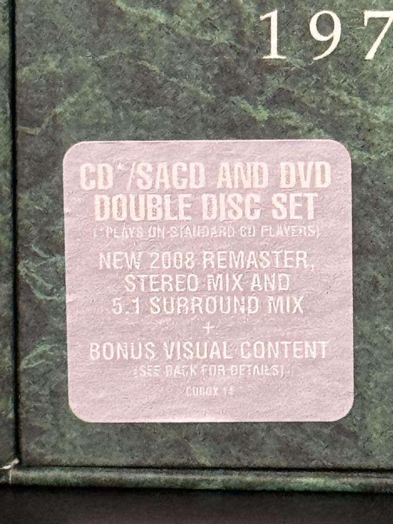 ジェネシス Genesis 1970-1975 SACD+DVD BOX 極美品 - メルカリ