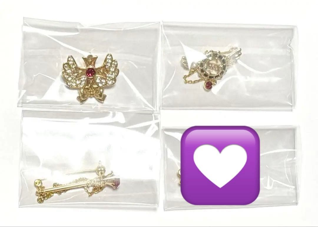 怪盗セイントテール 韓国限定 clue ブローチ4点セット - メルカリ