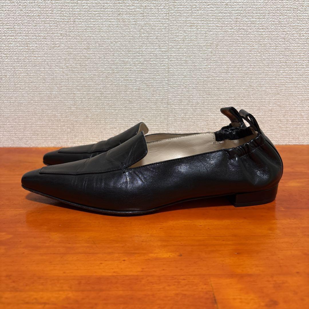 ネブローニ フラットシューズ ローファー 23.5cm 37 黒 ブラック