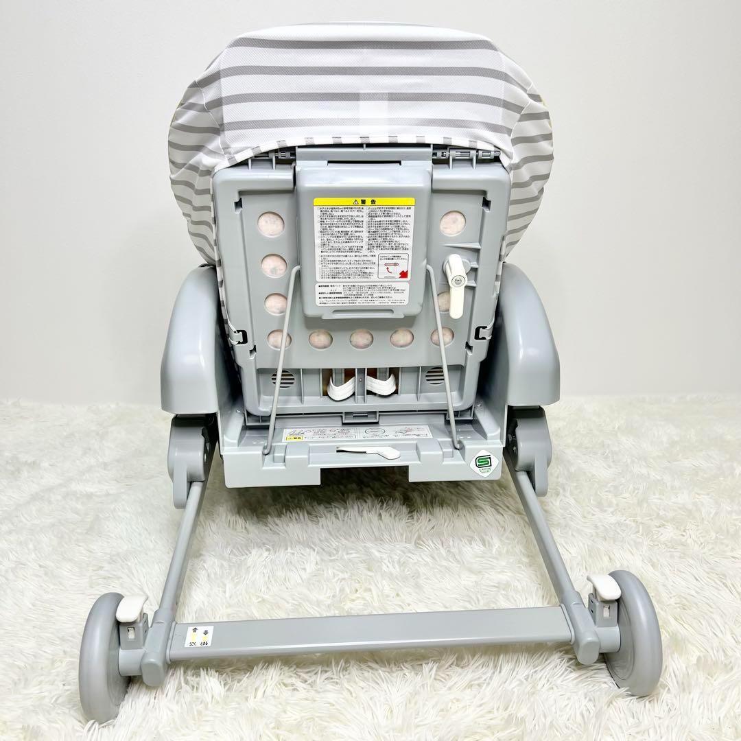 未使用級 Aprica ユラリズム ハイローチェア エレファントラブ 手動