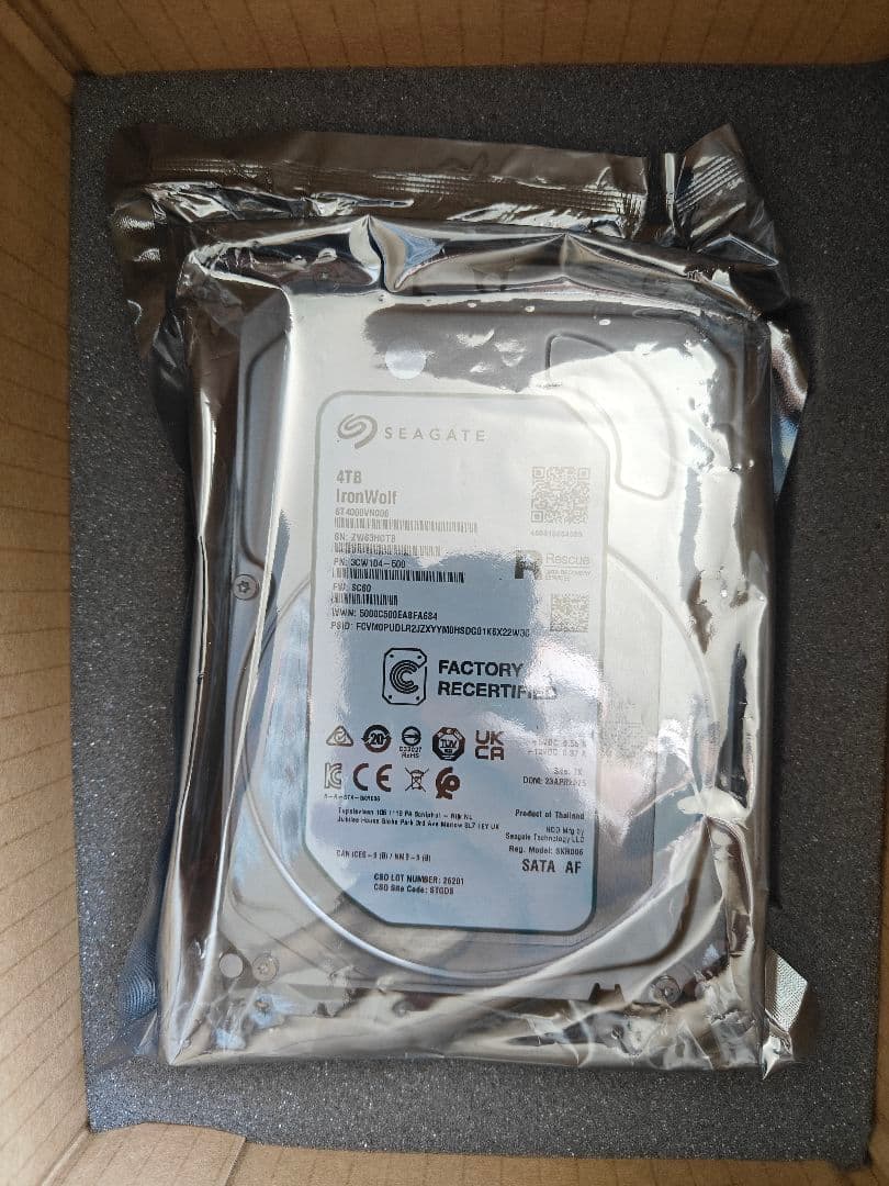 内蔵型ハードディスクドライブ Seagate IronWolf 4TB ST4000VN006 HDD Amazon | Seagate IronWolf(シーゲイト) IronWolf 4TB NAS 内蔵ハード