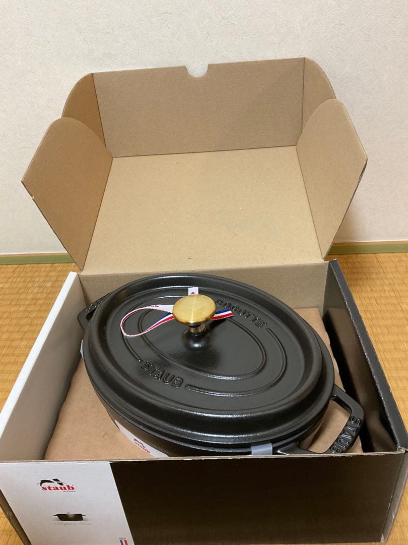 未使用 ストウブ オーバルココット 23cm ブラック 箱あり 楽天市場】ストウブ ピコ・ココット・オーバル 41cm ブラック 40509