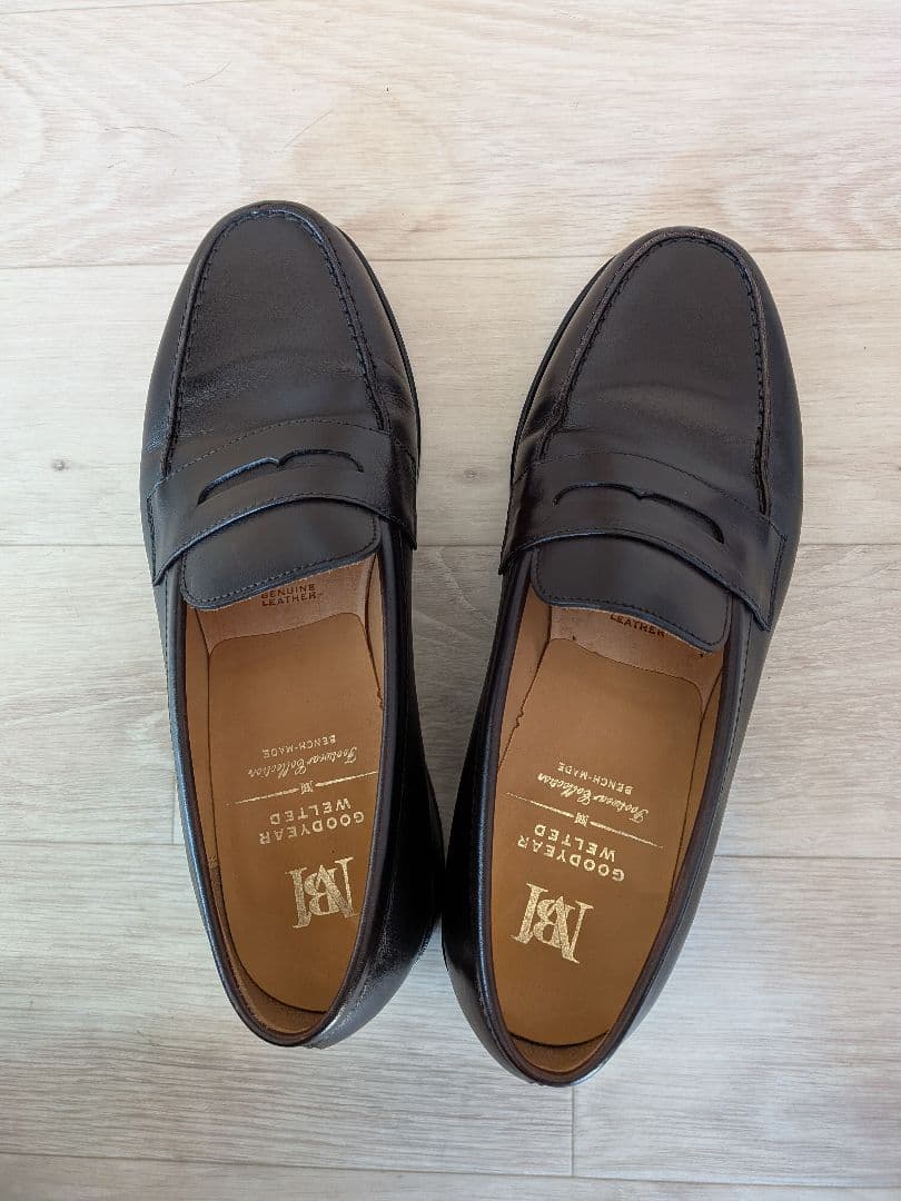 MB ハンドメイド グッドイヤーウェルトレザーローファー by アノネイ