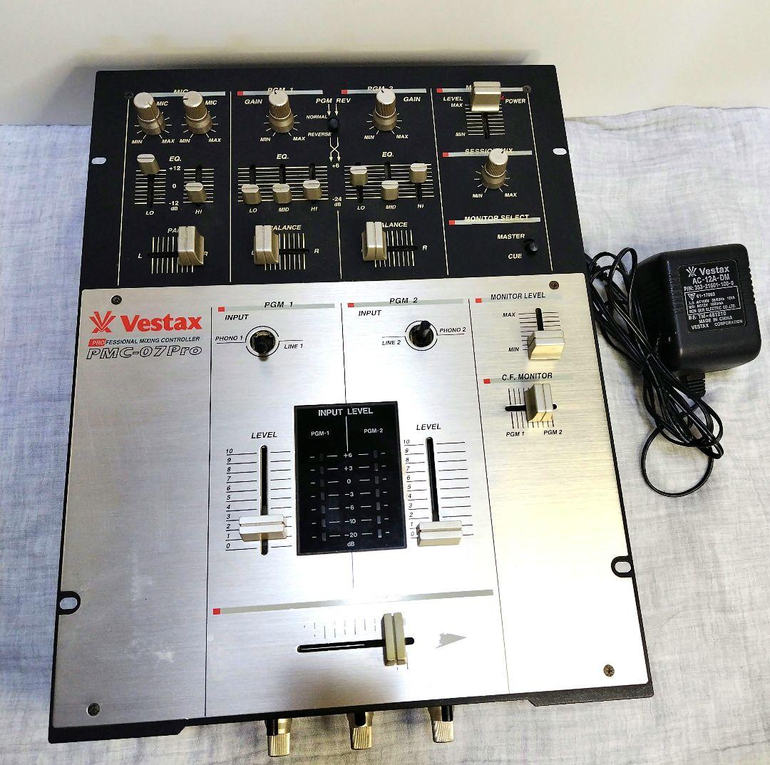 Vestax PMC-07Pro DJミキサー【ジャンク】 Vestax PMC-07 Pro Professional Mixing Controller DJ Mixer Japanese