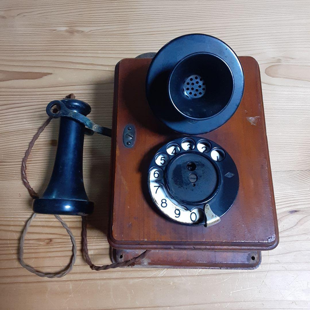 2号自動式壁掛電話機 昭和初期 日本電機株式会社 2号自動式電話機